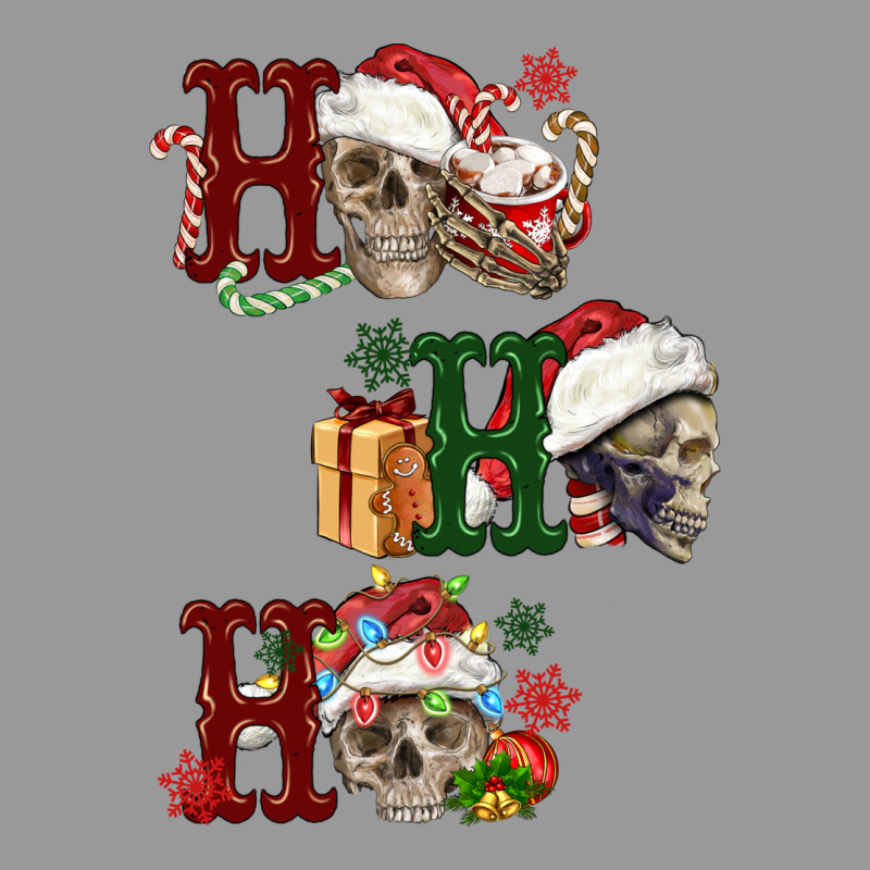 Ho Ho Ho Skull Vintage Hoodie by FaDigitalArtStudio | Teevron