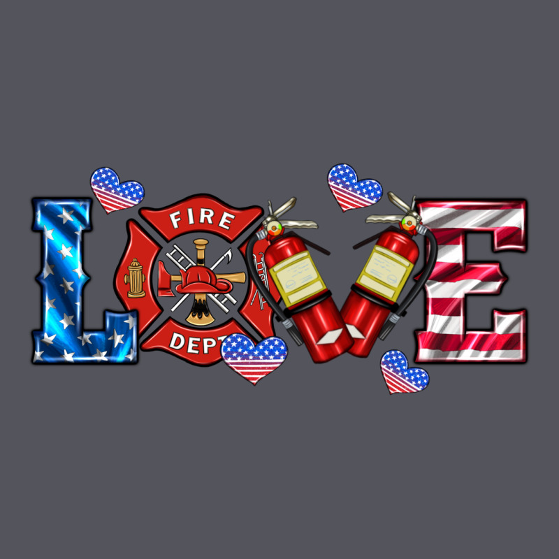 Firefighter Love Vintage Hoodie by HRA Design Shop | Teevron