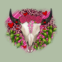 Bull Skull Cactus Valentines Urban Heavy Tee | Teevron