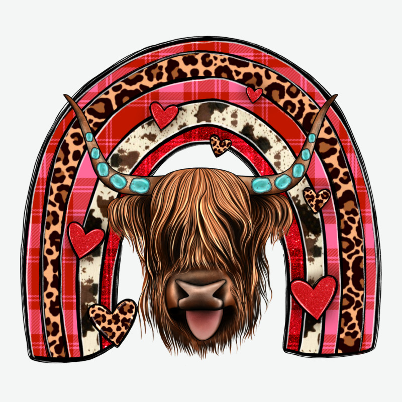 Valentines Highland Cow Rainbow Urban Heavy Tee by JahusDesignShop | Teevron