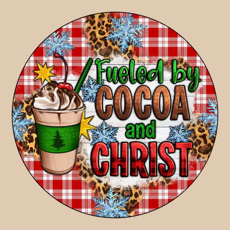 Christmas Fueled By Cocoa And Christ Ornament Heavyweight Sweatshirt by Artiststas | Teevron