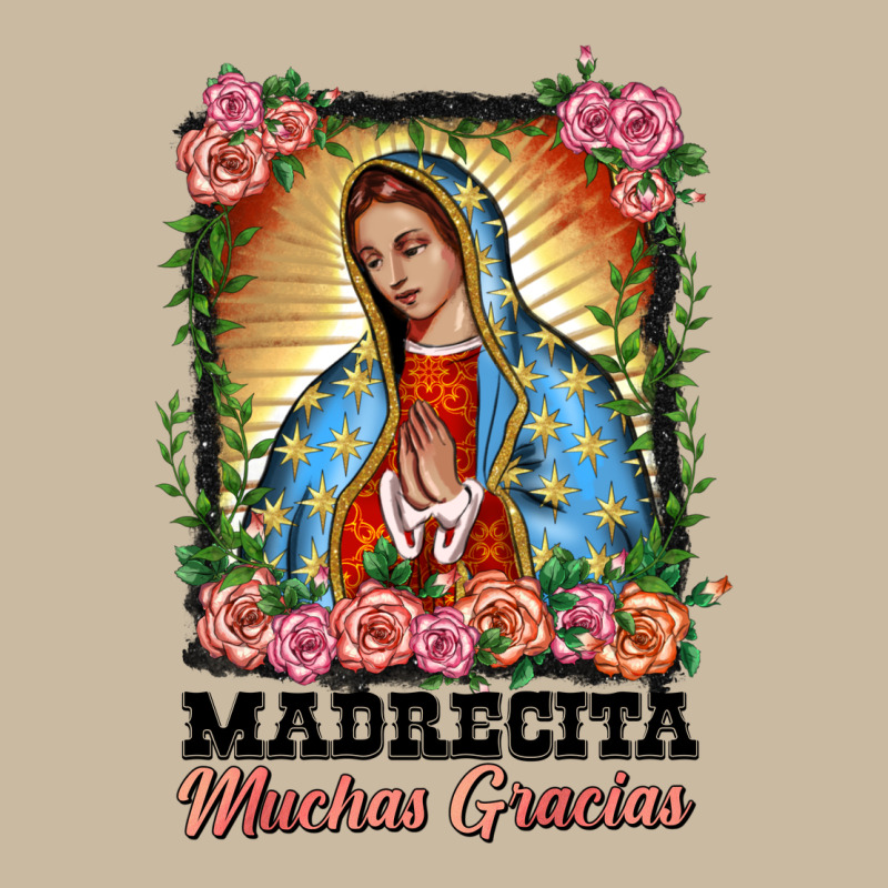 Madrecita Muchas Gracias Lady Of Guadalupe Long Sleeve Tee by BarkalooDesign | Teevron