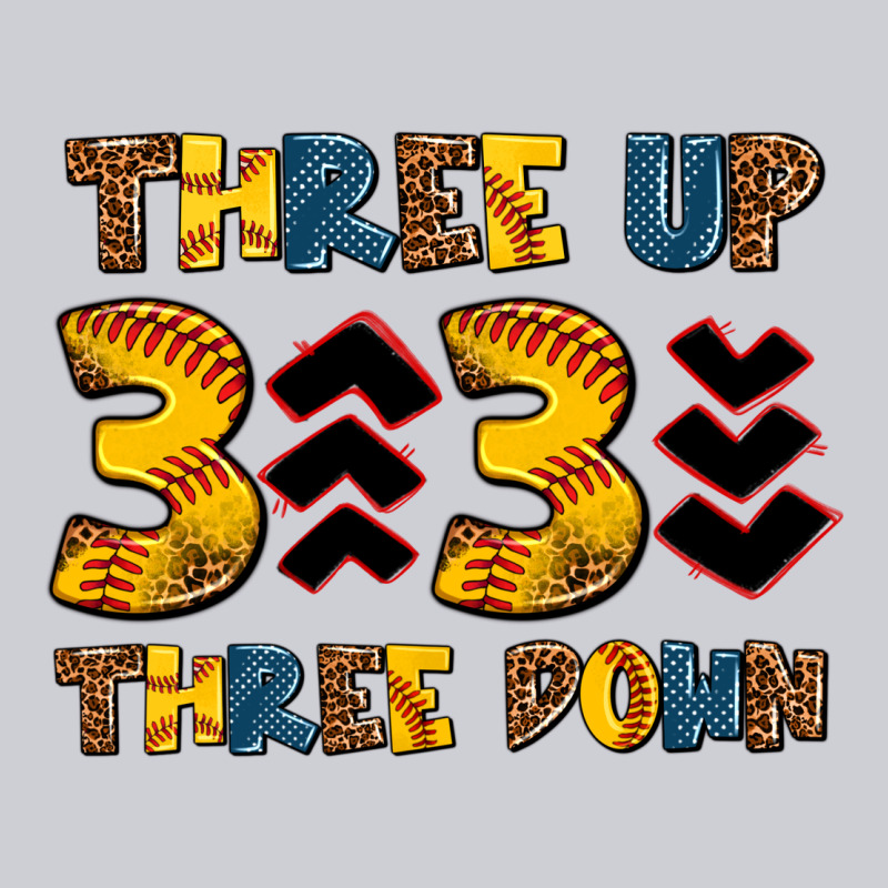 Three Up Three Down Softball Heavyweight Sweatshirt by AdoDesignShop | Teevron