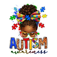 autism awareness afro messy bun | Teevron