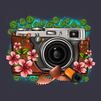 Floral Lotus Leaf Film Roll Vintage Camera Vintage Hoodie | Teevron