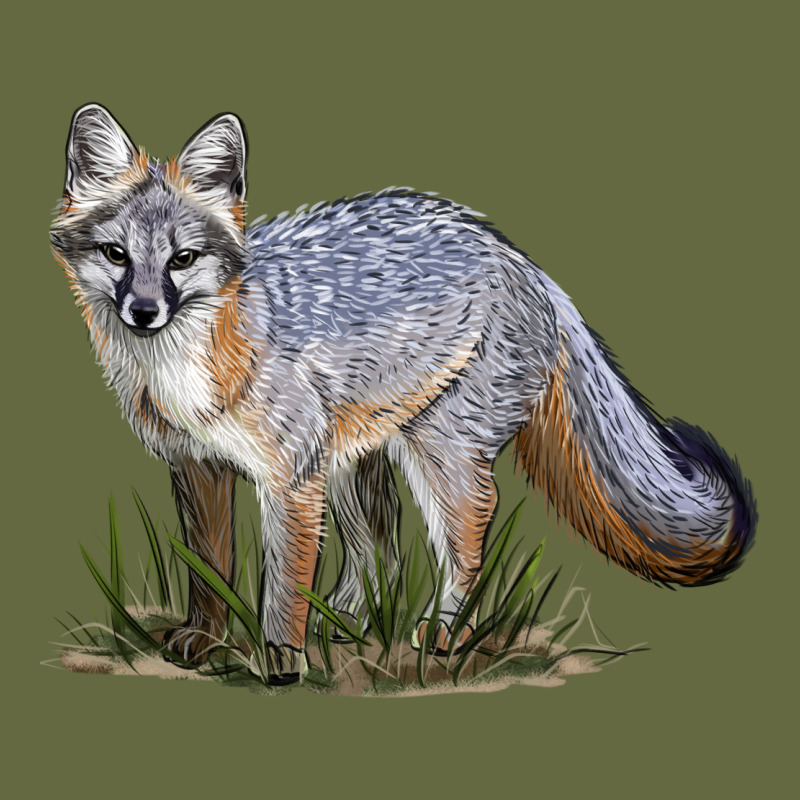 Gray Fox Long Sleeve Tee by LillyAllenDesigns | Teevron