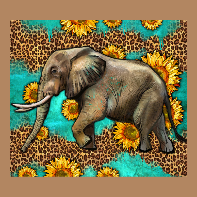 Western Sunflowers Elephant Long Sleeve Tee by LillyAllenDesigns | Teevron