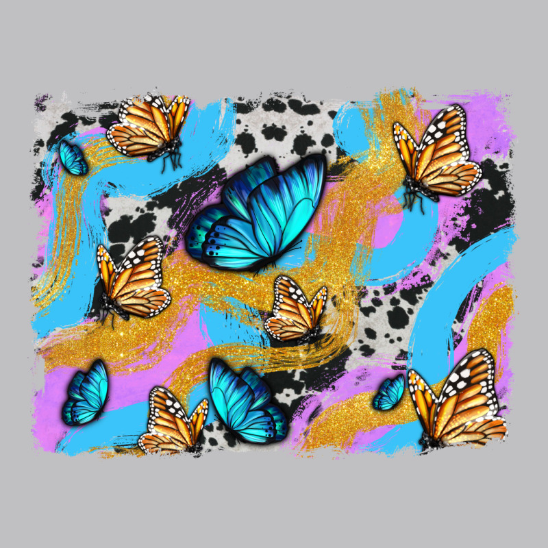 Easter Butterfly With Glitter And Cowhide  Background Classic Tee by Artiststas | Teevron