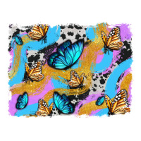 easter butterfly with glitter and cowhide  background | Teevron