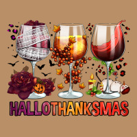 Hallothanksmas Halloween Thanksgiving  Christmas Wine Vintage Hoodie | Teevron