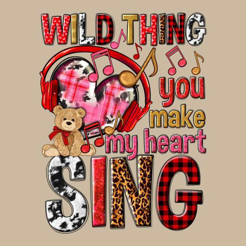 Wild Thing You Make My Heart Sing Long Sleeve Tee by NancyCooperArtShop | Teevron