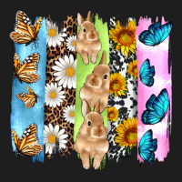 Easter Bunny Butterfly Daisy And Sunflower With Cowhide And  Leopard B Classic Tee | Teevron