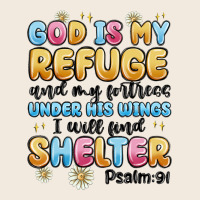 God Is My Refuge And My Fortress Under His Wings Zipper Hoodie | Teevron