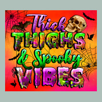 Thick Thighs And Spooky Vibes Tumbler Heavyweight Hoodie | Teevron