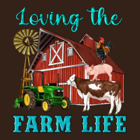 Western Loving The Farm Life Barn Cow Pig Rooster Tractor Wind Wheel Heavy Core Tee | Teevron
