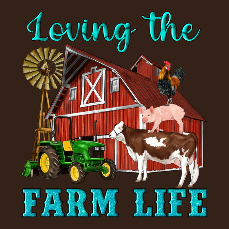 Western Loving The Farm Life Barn Cow Pig Rooster Tractor Wind Wheel Heavy Core Tee by Artiststas | Teevron