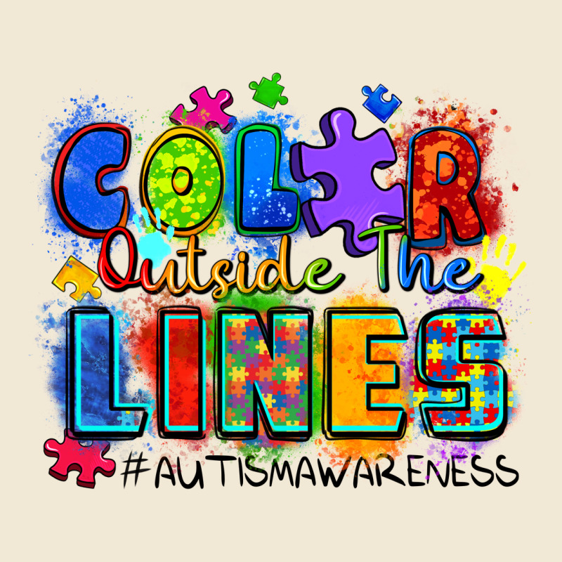 Color Outside The Lines Autism Awareness Premium Tee by Zillion Design Studio | Teevron