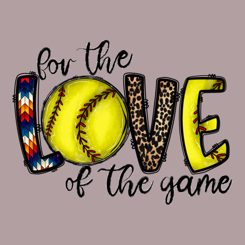 For The Love Of The Game Softball Vintage Hoodie by CowhideDigitalArt | Teevron