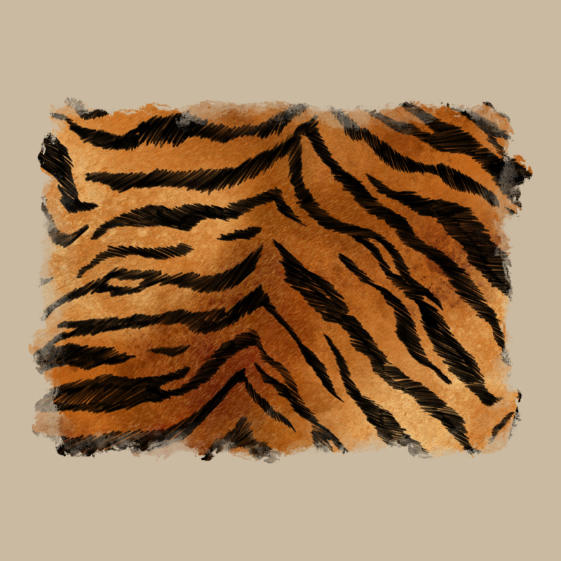 Handdrawn Tiger Pattern Background Long Sleeve Tee by BarkalooDesign | Teevron
