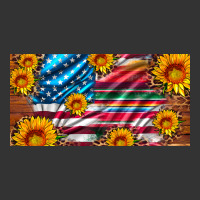 usa flag and serape with leopard and sunflowers license plate | Teevron