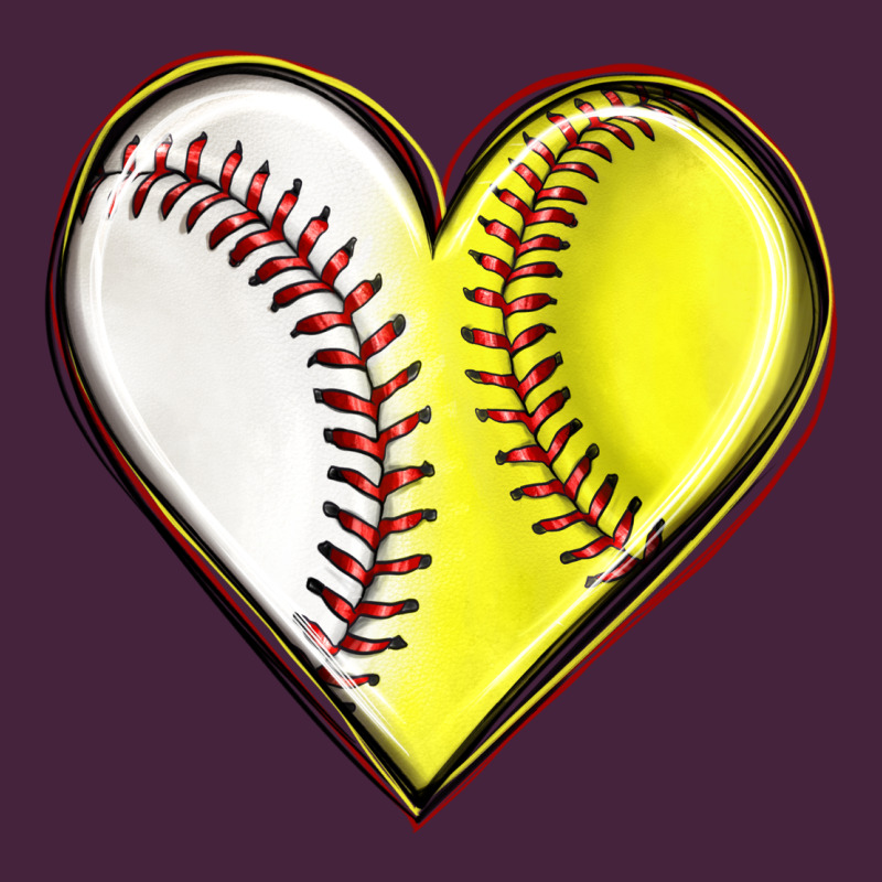 Baseball And Softball Heart Premium Tee by texasbilliewilder | Teevron
