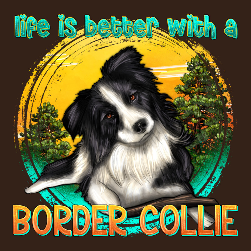 Life Is Better With A Border Collie Heavy Core Tee by texasbilliewilder | Teevron