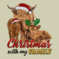 Cow And Calves Christmas With My Family Heavy Core Tee | Teevron