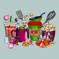 Lunch Lady Coffee Cups Heavy Core Tee | Teevron