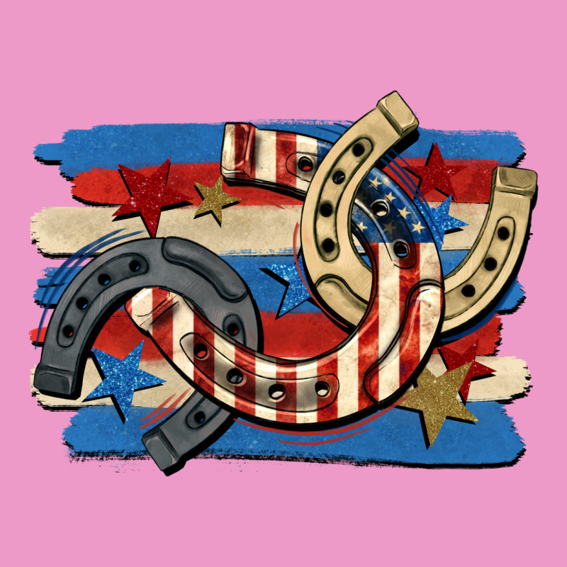 4th Of July Horseshoe Urban Hoodie by CowGirlArtShop | Teevron