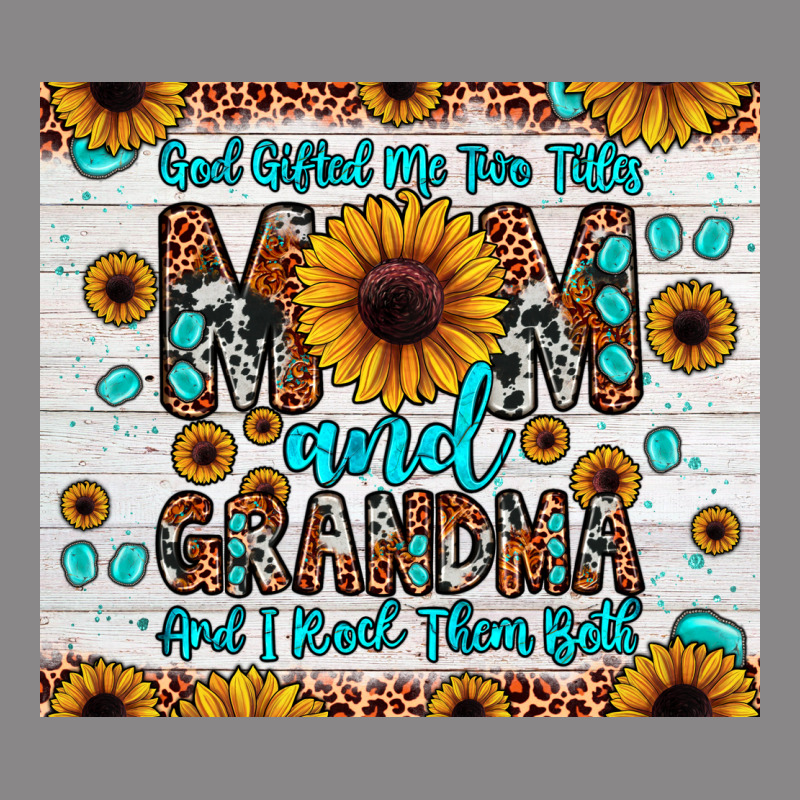 God Gifted Me Two Titles Mom And Grandma And I Rock Them Both Vintage Tee by JahusDesignShop | Teevron