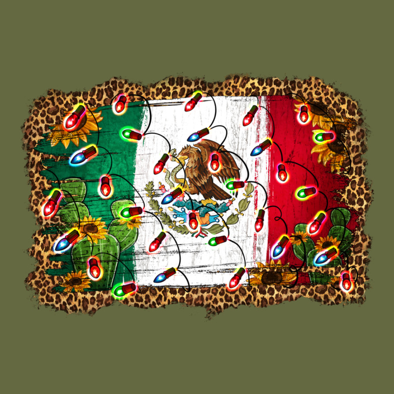 Christmas Lights Mexican Flag Long Sleeve Tee by Jasminsmagicworld | Teevron