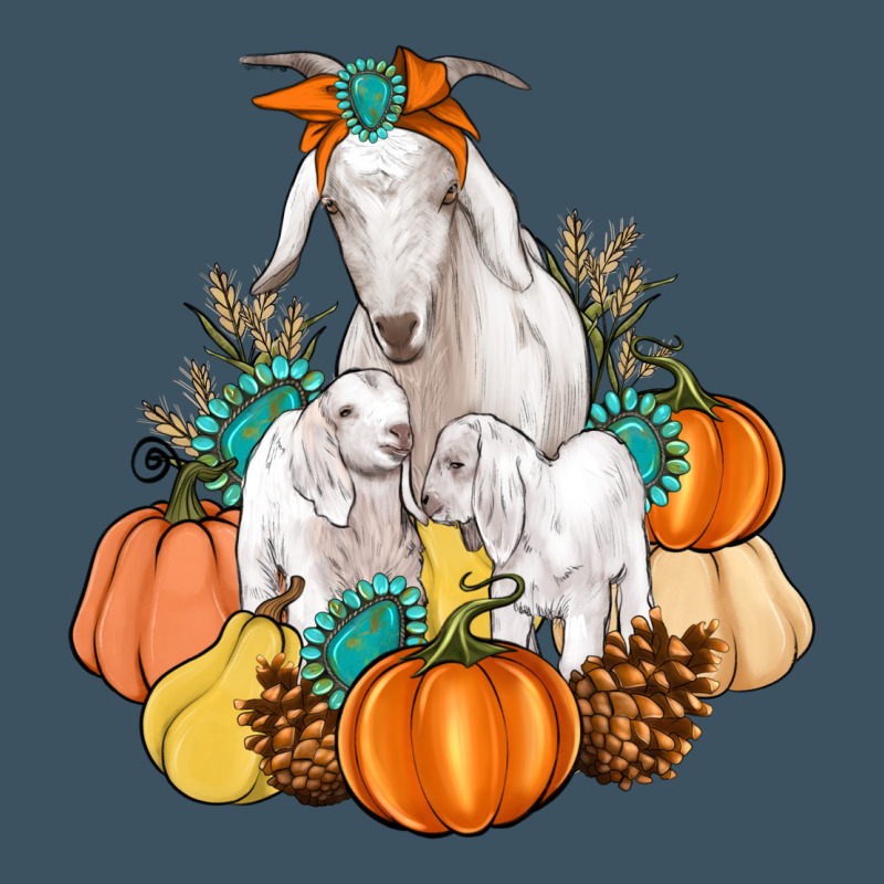 Goat Family Fall Pumpkins Gemstone Urban Heavy Tee by Artiststas | Teevron