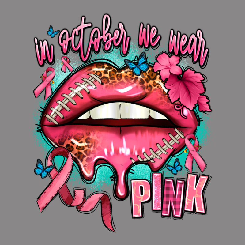 In October We Wear Pink  Lips Vintage Tee by AdoDesignShop | Teevron