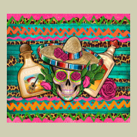 Mexican Tequila Skull Roses Cactus Sombrero Heavy Core Tee | Teevron