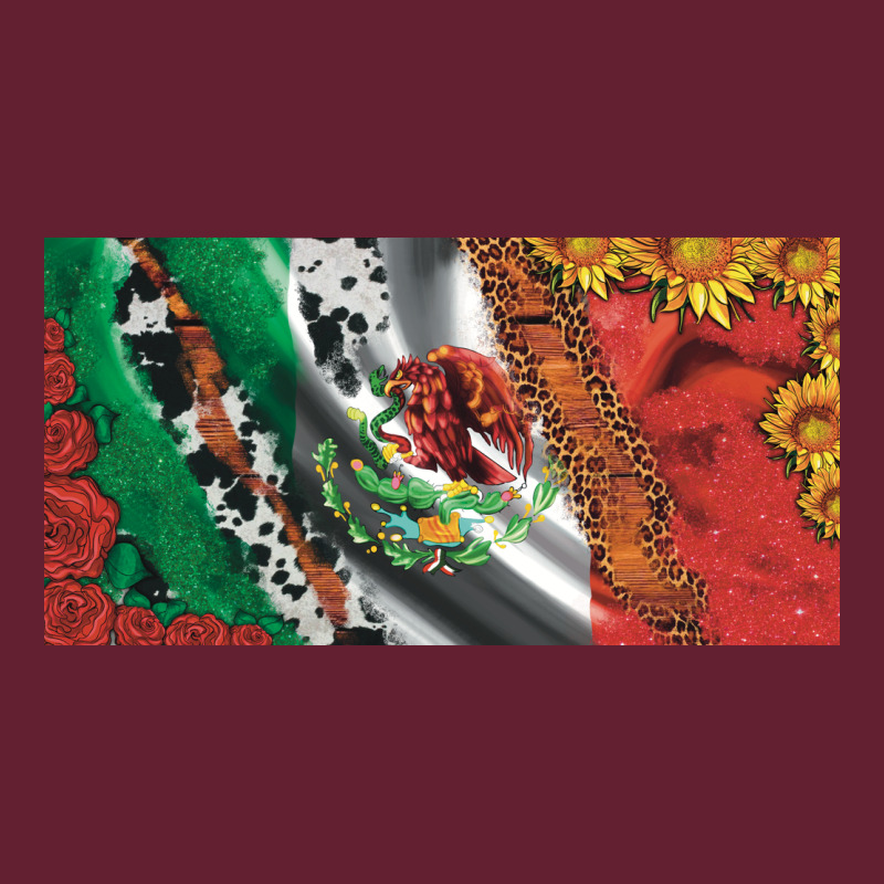 Mexico Flag Cowhide Leopard Sunflower And Roses Licanse  Plate Classic Tee by Artiststas | Teevron