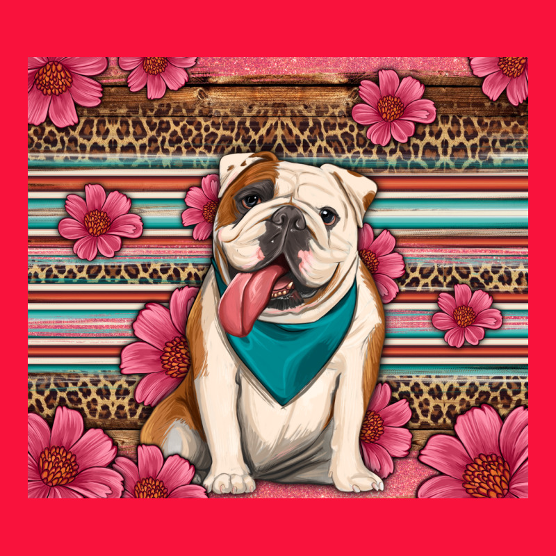 British Bulldog Floral Serape Tumbler Classic Tee by Artiststas | Teevron