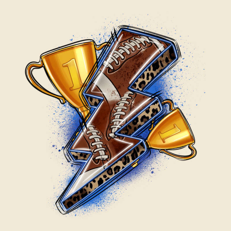 Football Lightning Bolt Premium Tee by Zillion Design Studio | Teevron