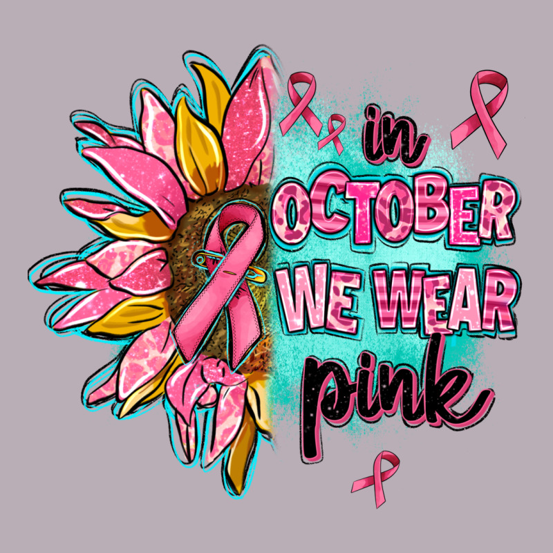 Sunflower In October We Wear Pink Vintage Tee by AdoDesignShop | Teevron