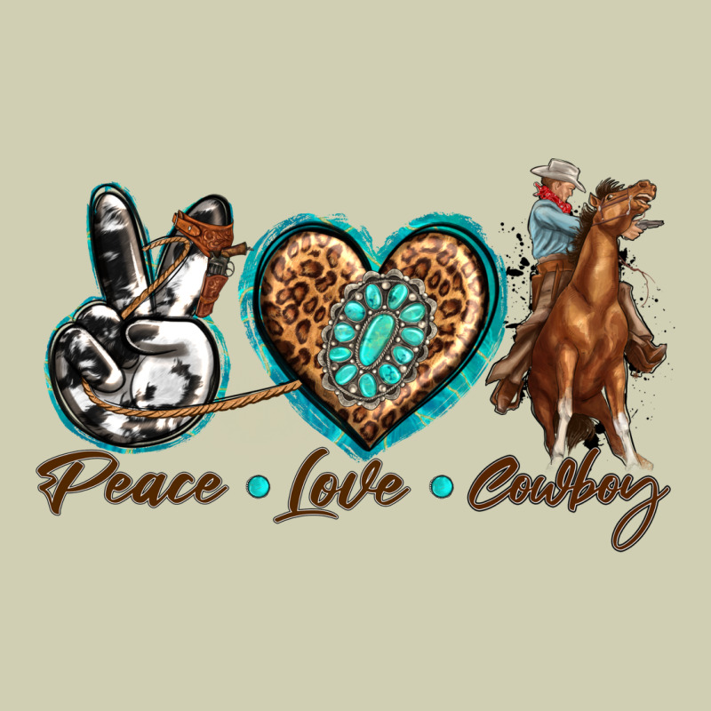 Peace Love Cowboy Heavy Core Tee by texasbilliewilder | Teevron