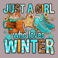 Just A Girl Who Loves Winter Vintage Hoodie | Teevron