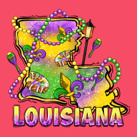 Louisiana Mardi Gras State Map Premium Sweatshirt | Teevron