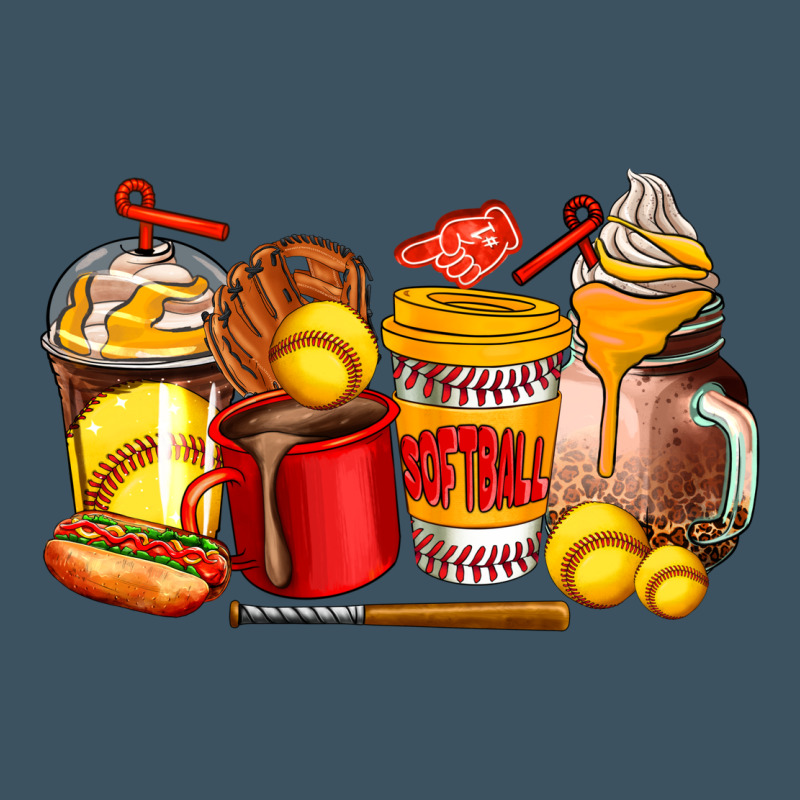 Softball Coffee Cups Urban Heavy Tee by AdoDesignShop | Teevron