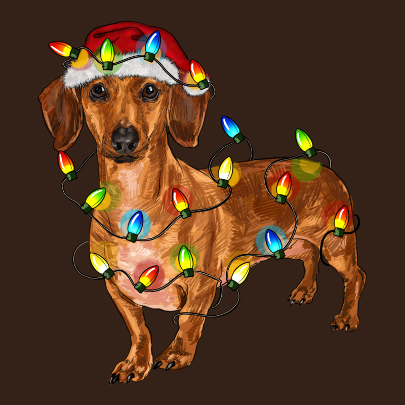 Dachshund Christmas Lights Heavy Core Tee by RanaPortraitStore | Teevron