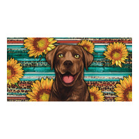 western chocolate labrador license plate | Teevron