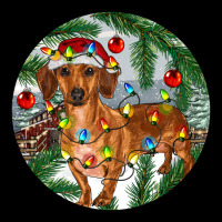Dachshund Christmas Tree Heavy Core Tee | Teevron