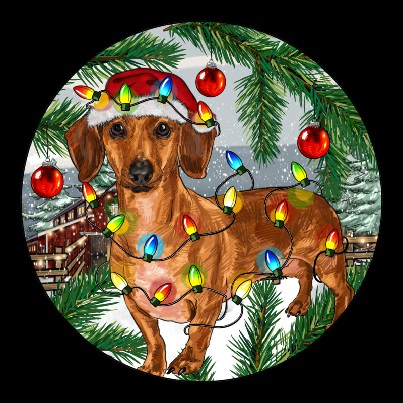 Dachshund Christmas Tree Heavy Core Tee by RanaPortraitStore | Teevron