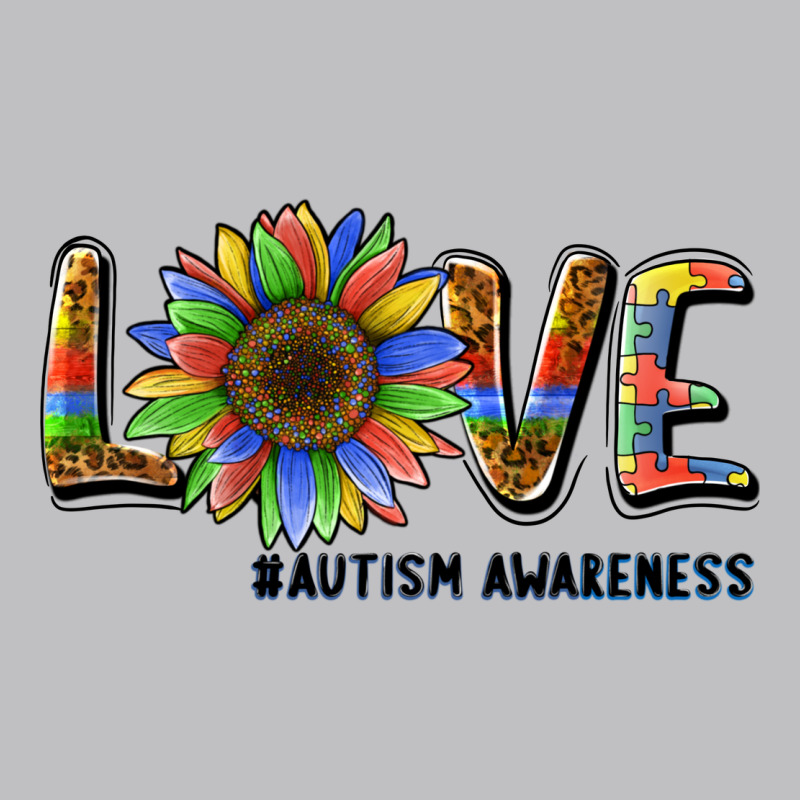 Love Sunflower Autism Awareness Long Sleeve Tee by BarkalooDesign | Teevron