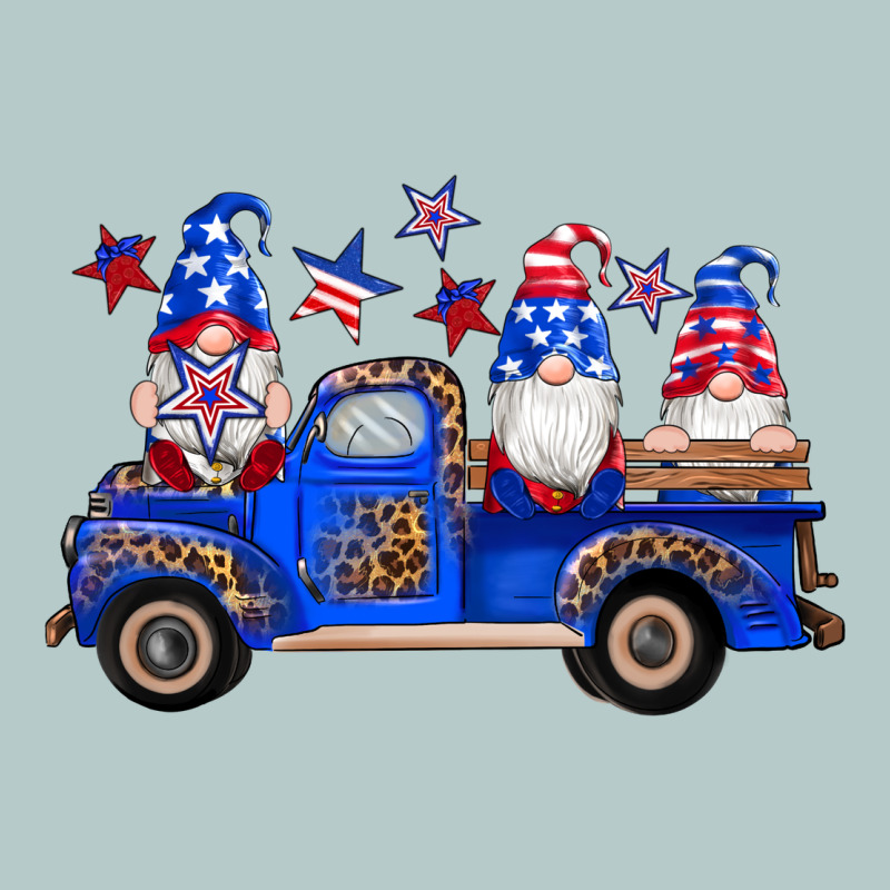 American Flag Gnomes Truck Heavy Core Tee by Artiststas | Teevron