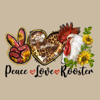 Peace Love Rooster With Sunflower Long Sleeve Tee | Teevron