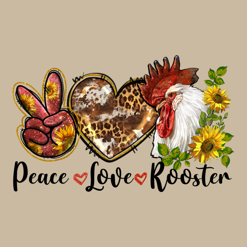 Peace Love Rooster With Sunflower Long Sleeve Tee by LillyAllenDesigns | Teevron